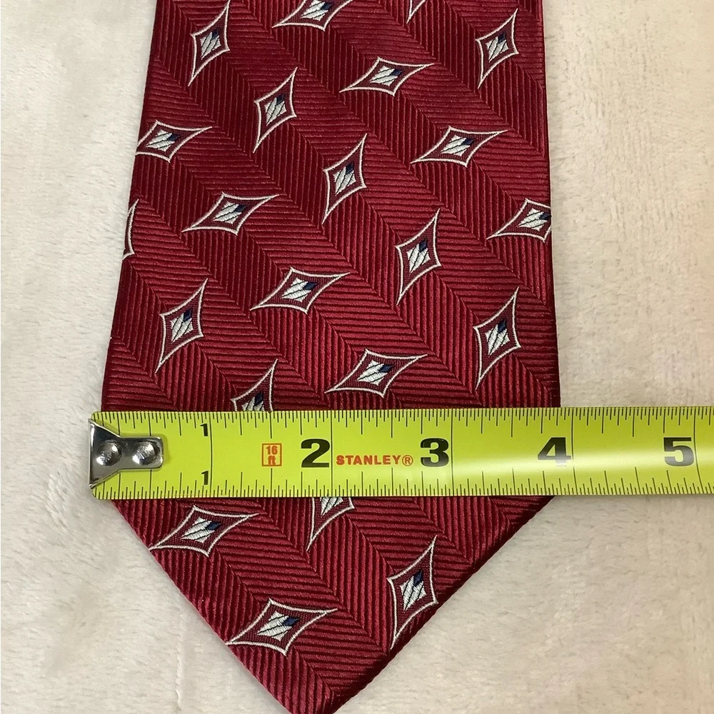 Jos.A.Bank Handsewn Red Patterned Tie